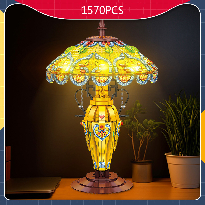 Collectible Vintage Lamps - アイデア Moc ビルディングブロック建設セットモデルレトロヴィンテージテーブルランプおもちゃレンガライトコレクションキッズギフト用
