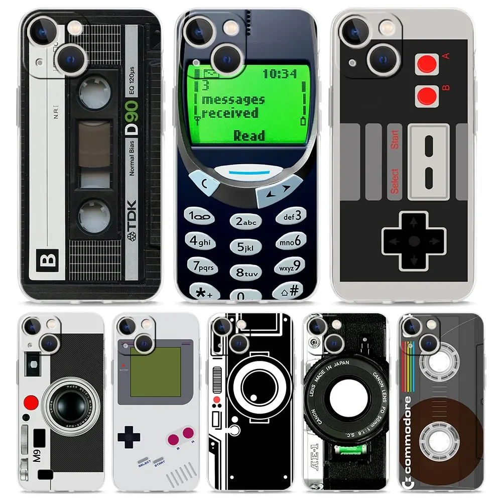 Vintage Game Collection - ヴィンテージテープカメラゲームボーイ風スマホケース サムスン Galaxy S26 S25 S24
