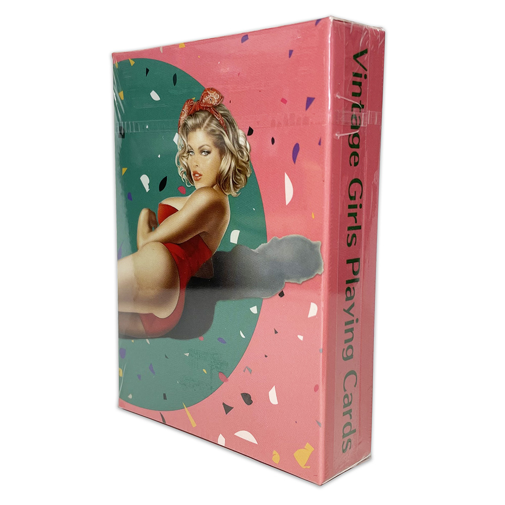 Vintage Game Collection - レトロな若い女の子のためのセクシーなゲームポーカーカード,美しいレトロなヴィンテージポーカーコレクション
