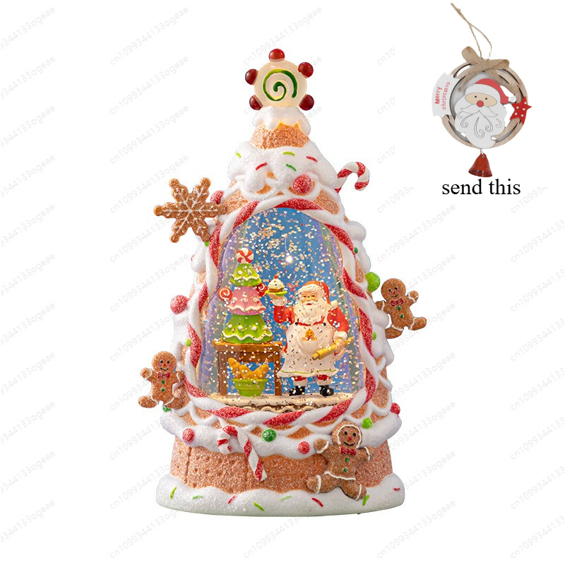 Collectible Vintage Lamps - ヴィンテージスタイルのクリスマスランタン装飾、LEDランプ付きアニメーションサンタクローストレインセット、コレクタブルホリデーオーナメント