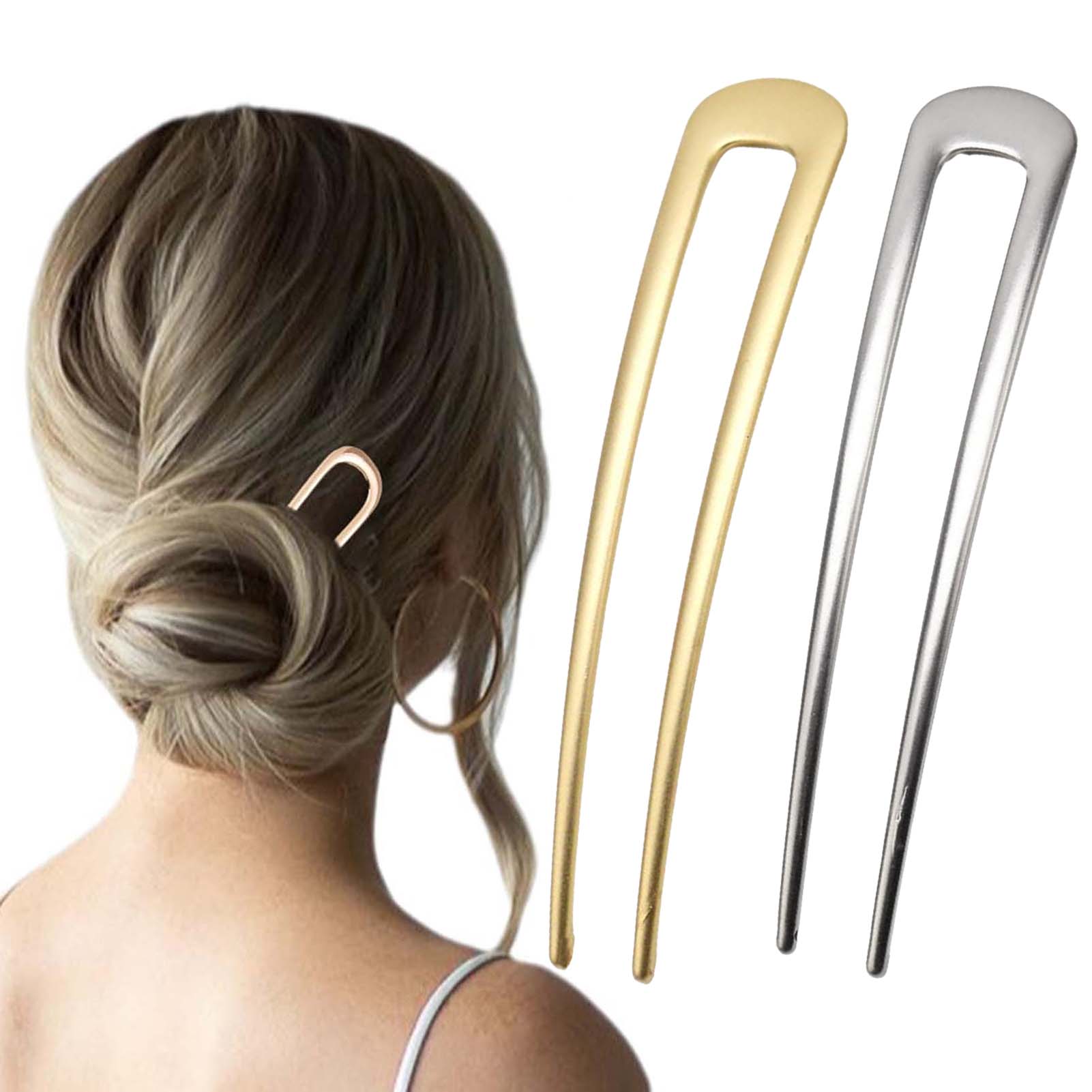 フランス製U字型ヘアピン ヴィンテージメタルヘアフォークステ - Vintage Items のレビューと価格