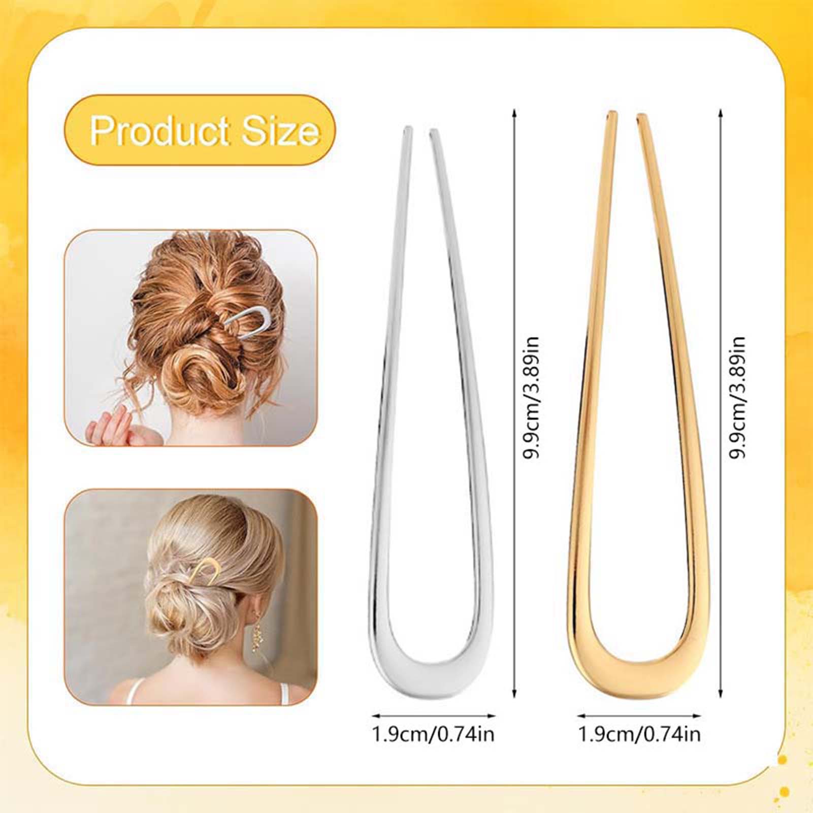 フランス製U字型ヘアピン ヴィンテージメタルヘアフォークステ - Vintage Items のレビューと価格