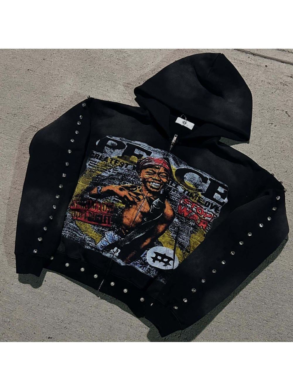 2026年新作アメリカンヒップホップルーズフーディストリート - Vintage Zip Hoodie のレビューと価格