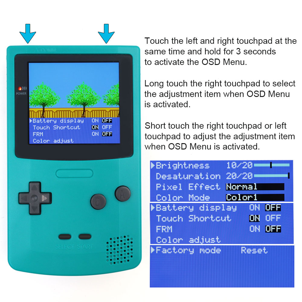 充電式2.8インチIPSスクリーンラミネートLCD、GBC用 - Vintage Game Collection のレビューと価格