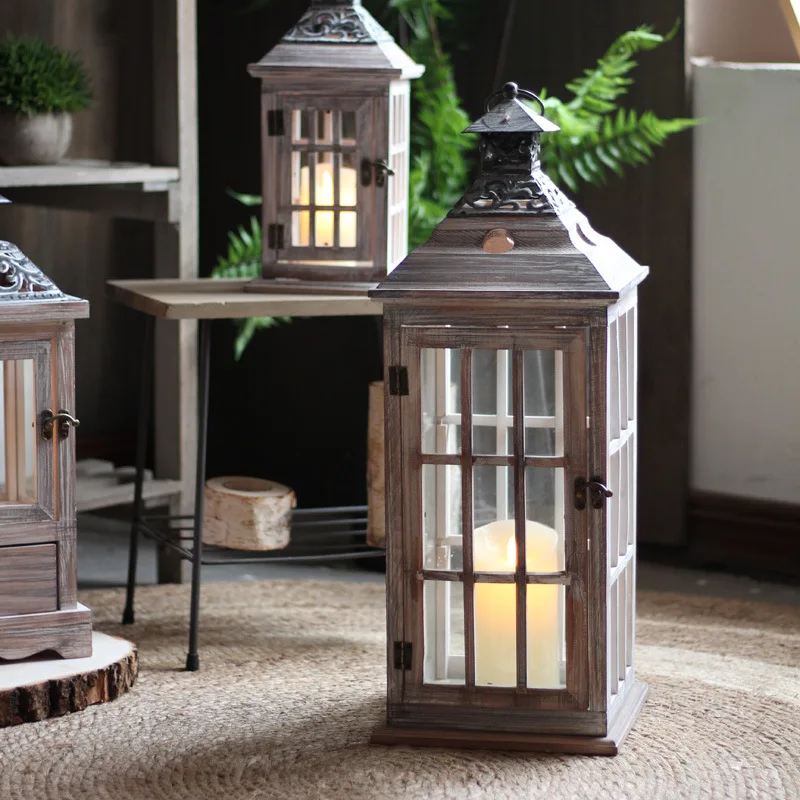 ヴィンテージ木製ガラス風ランプ、アイアンアートフロア燭台、ヨ - Collectible Vintage Lamps のレビューと価格