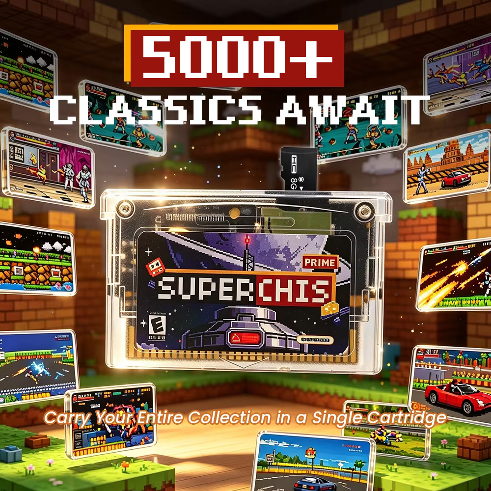 レトロスーパーチャイシスフラッシュゲームカートリッジ、8GB - Vintage Game Collection のレビューと価格