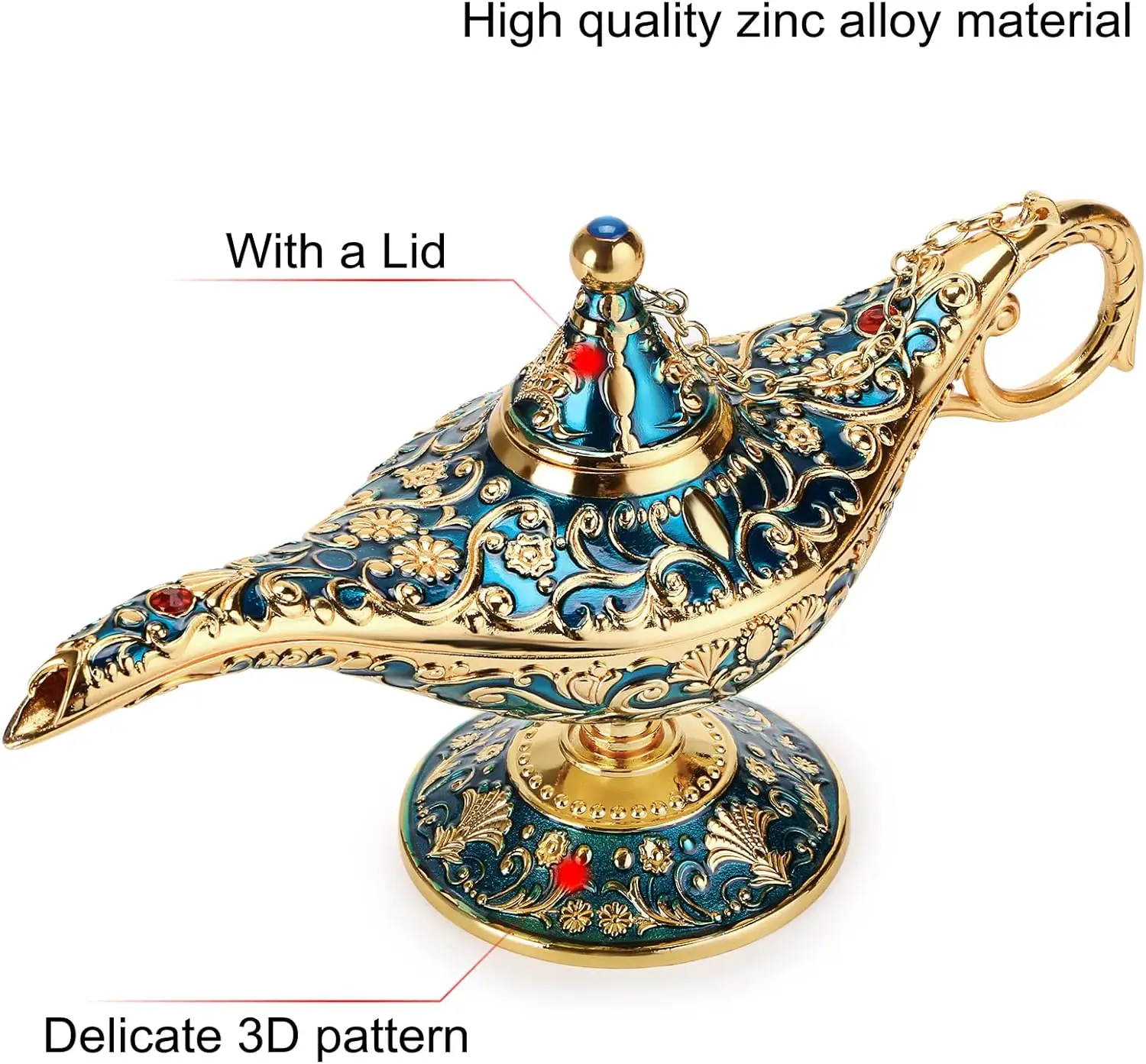 ヴィンテージ魔法の伝説アラジン魔神ランプ家庭用結婚式のテーブ - Collectible Vintage Lamps のレビューと価格