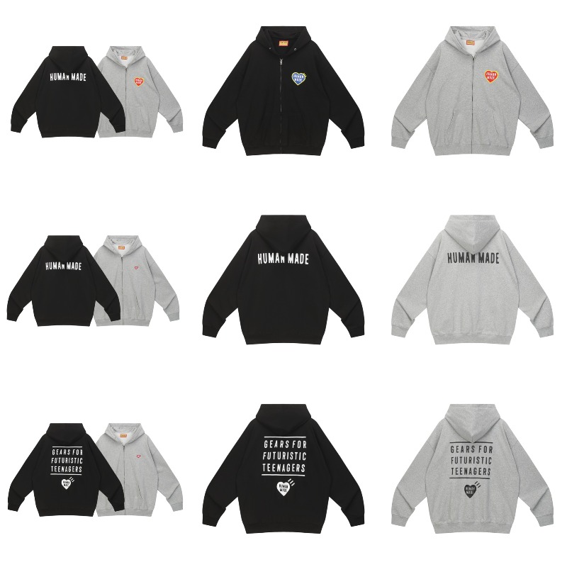 ヒューマンメイド ヴィンテージ ジップ フーディー ハートプ - Vintage Zip Hoodie のレビューと価格