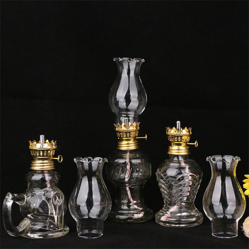 ガラスオイルランプクラシックレトロヴィンテージランタンポータ - Collectible Vintage Lamps のレビューと価格