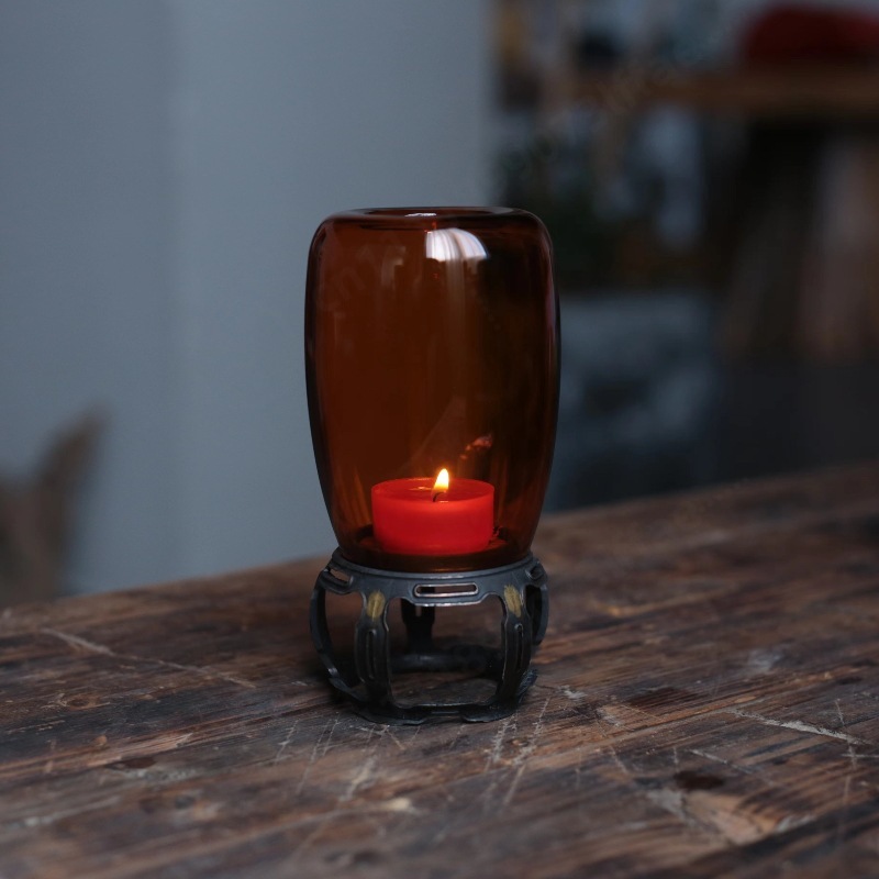 ヴィンテージガラスキャンドルホルダー禅装飾ナイトライト中国風 - Collectible Vintage Lamps のレビューと価格
