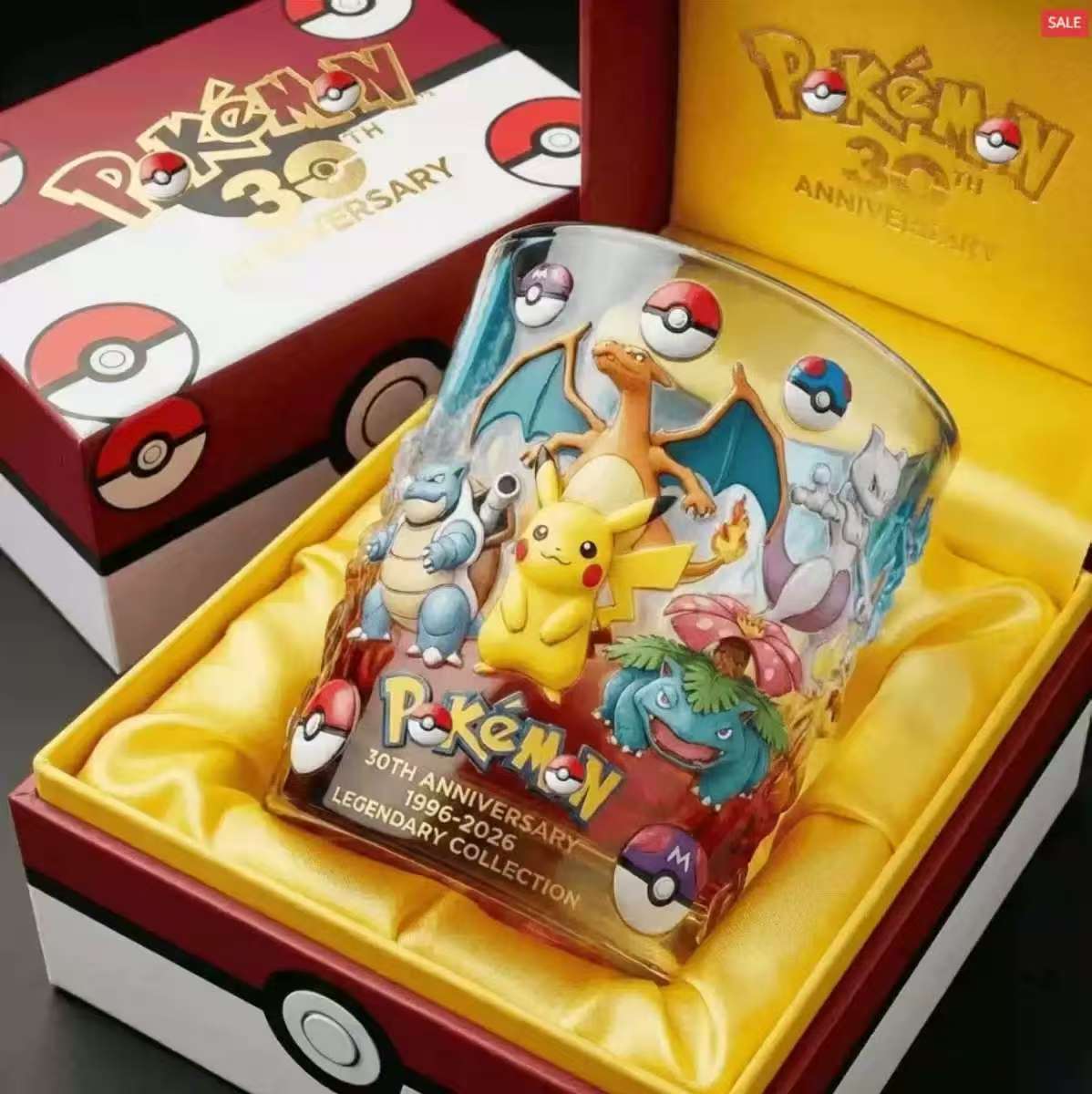 新しいポケモン30周年記念ウイスキータンブラーカップ歴史模様 - Vintage Items のレビューと価格
