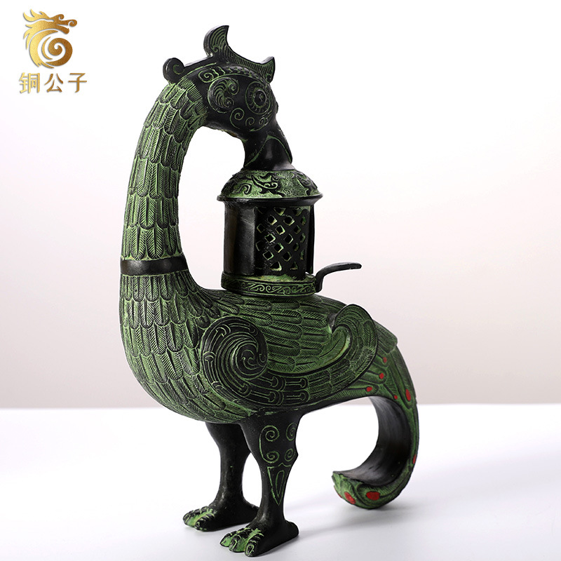 フェニックス鳥アンティークブロンズクラフトランプコレクション - Collectible Vintage Lamps のレビューと価格