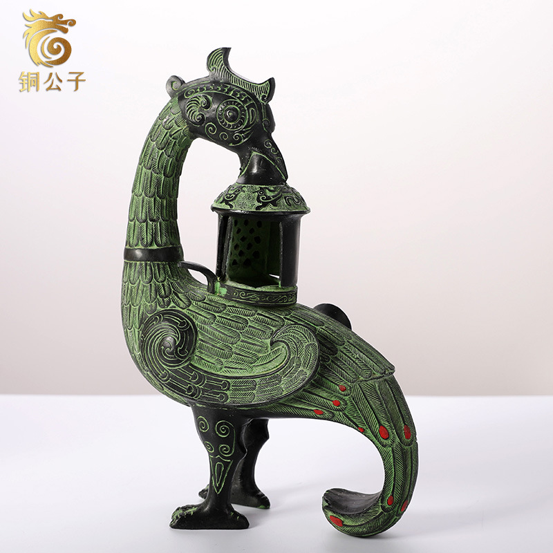 フェニックス鳥アンティークブロンズクラフトランプコレクション - Collectible Vintage Lamps のレビューと価格